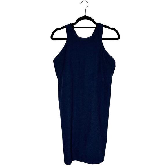 Beyond Yoga Spacedye Under Lock & Key Dress Women's Built in Bra Blue Size 2X - Picture 3 of 7